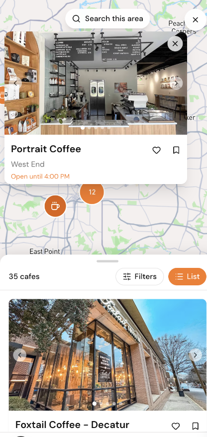 Redesigned Mobile Map Experience